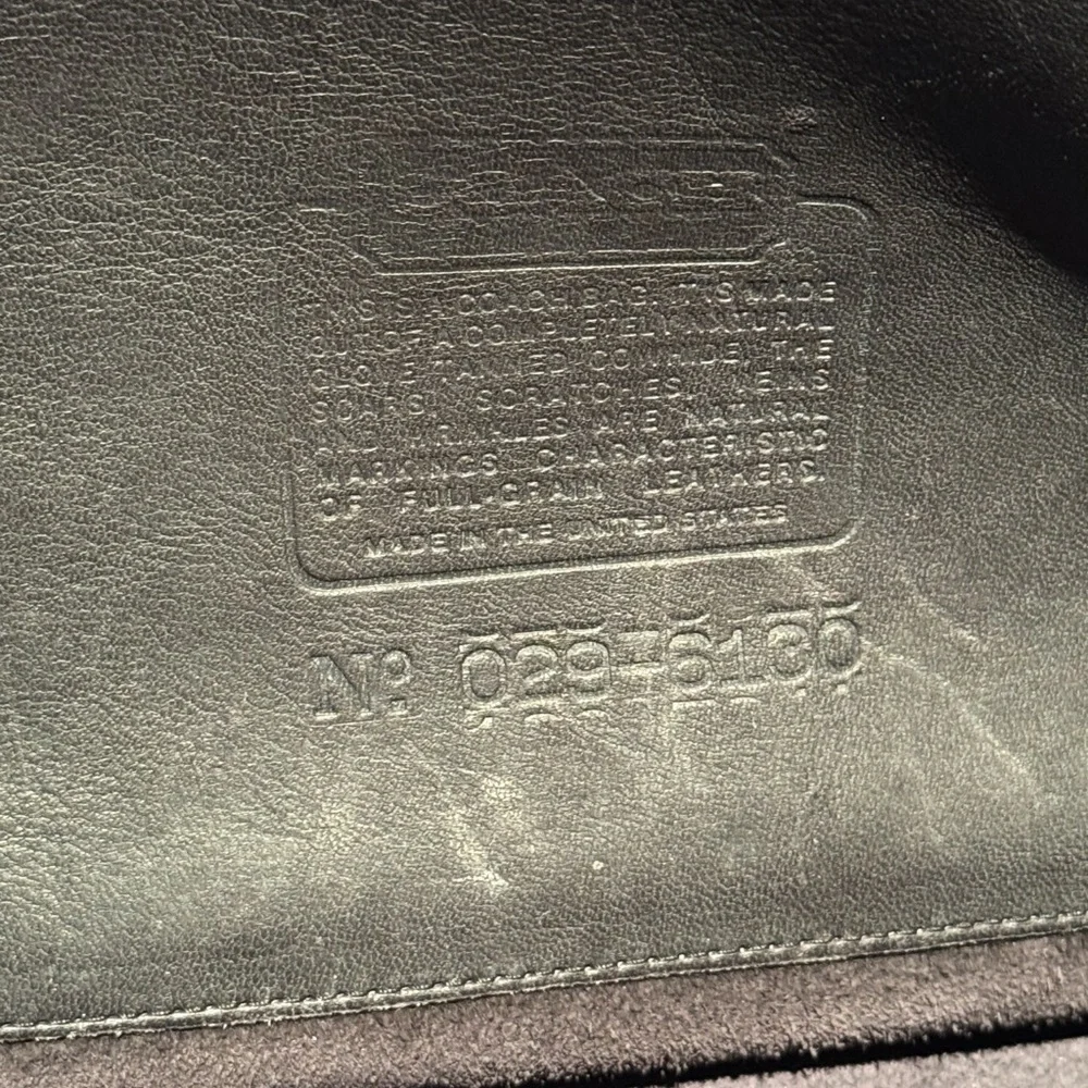 Coach Elegant Black Leather briefcase Bag